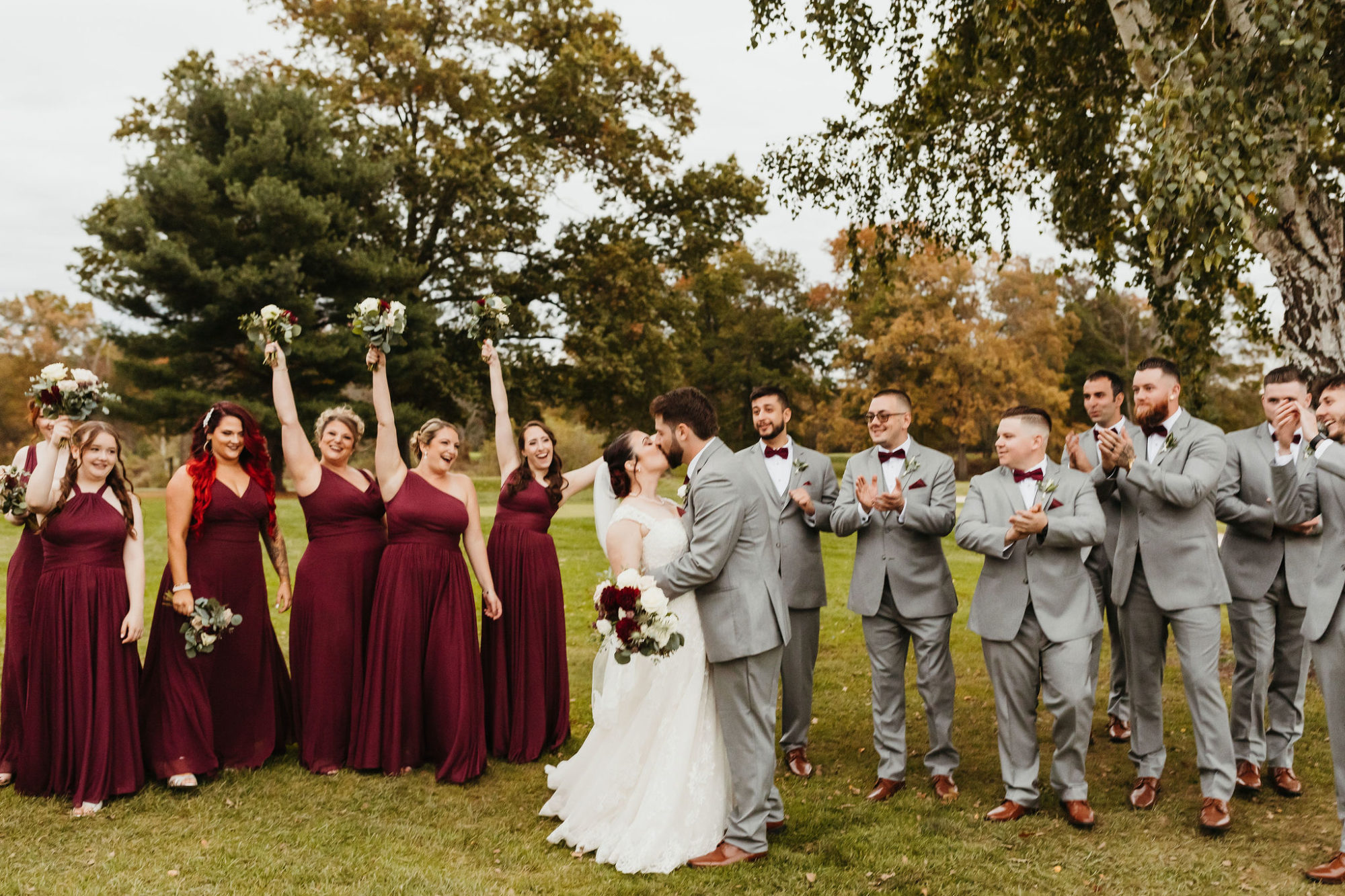 white Boutonnière, fall wedding, burgundy and green wedding, hudson valley wedding photographer, romantic rustic wedding, romantic fall wedding, wedding shoes, outdoor ceremony, octagon arch
